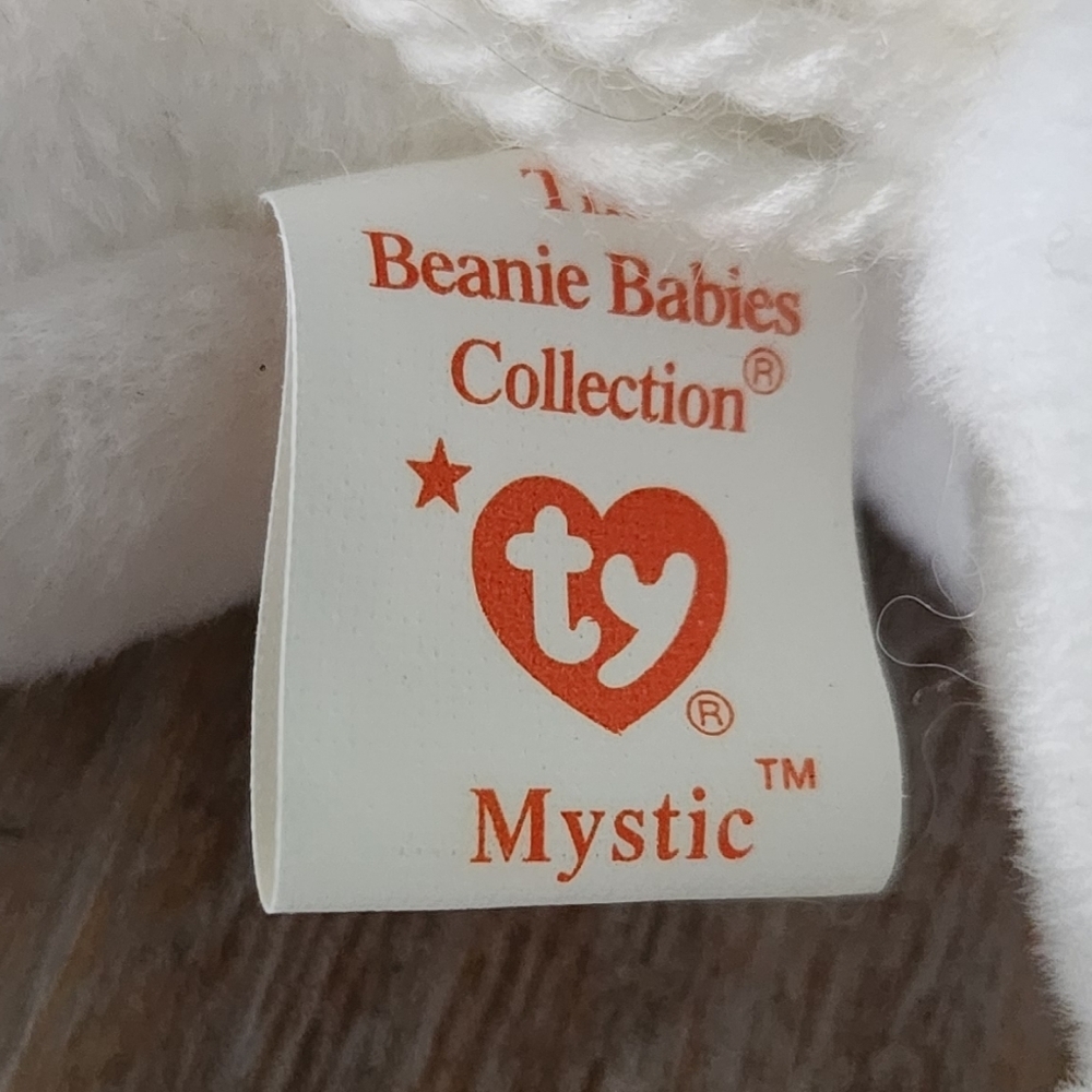 🦄 Ty Beanie Baby “Mystic” the White Unicorn 1993 – Excellent Condition - Picture 15 of 16